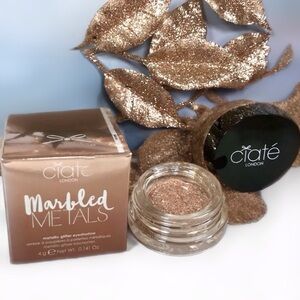 Ciate Marbled Metals Metallic Glitter Eyeshadow in Entwine (Rose Gold) 4g *BNIB